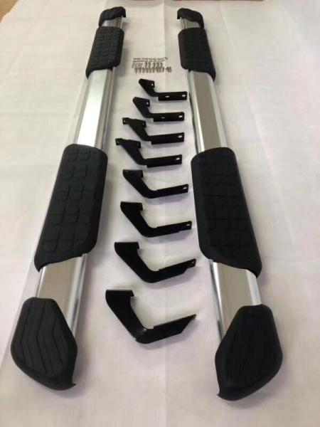 Double Car Truck Side Steps , Chrome Running Boards Aluminum Polished Surface