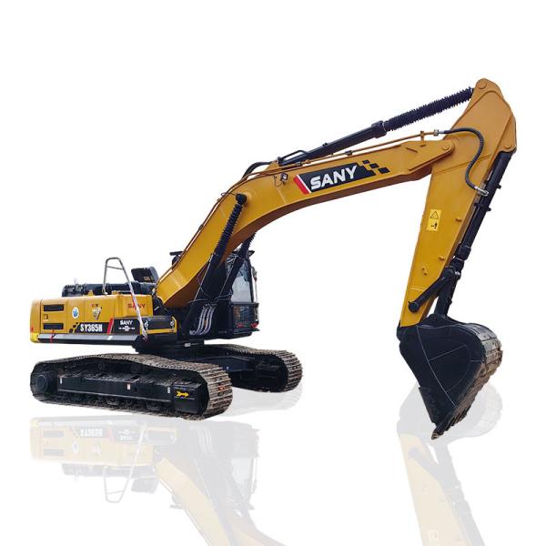 Hydraulic SY365H Used SANY Excavators 212kw Rated Power Large Size Digger Good Condition