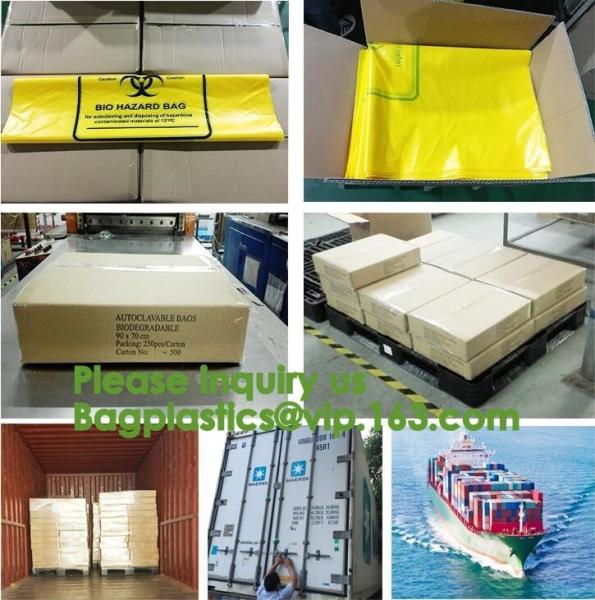 25 x Strong Clinical Waste Biohazard / Bio Hazard Yellow Bags,Autoclave Biological Hazard Bags / Specimen Bags bagease