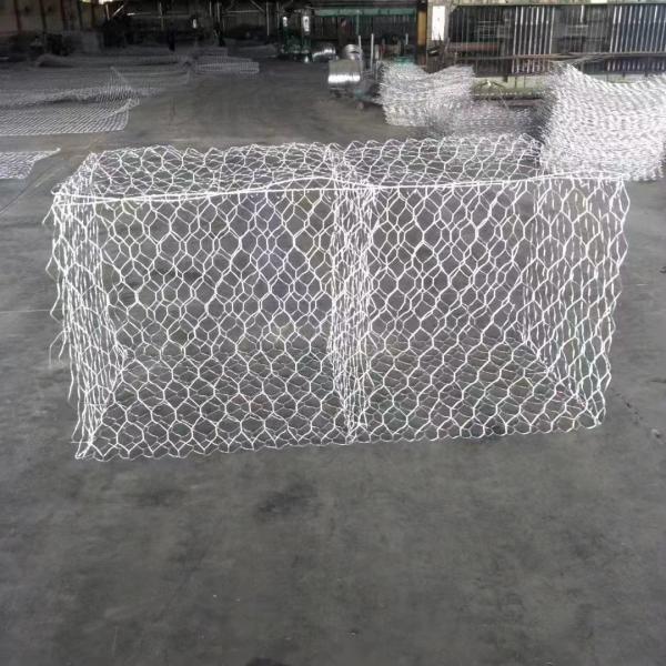 4x1x1 Meter Pvc Gabion Baskets Heavy Galvanized Wire Mesh