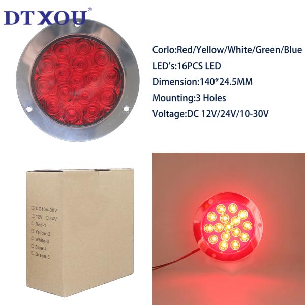4 Inch round LED trailer light kit, led trailer lights china