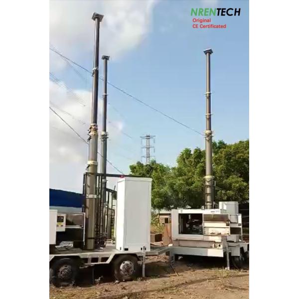 30m lockable pneumatic telescopic mast 300kg payloads-5.5m closed height-for antenna