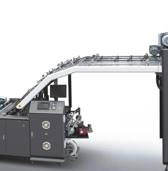 Máquina de estratificação da flauta automática de alta velocidade com o automóvel que vira 200 - 450gsm