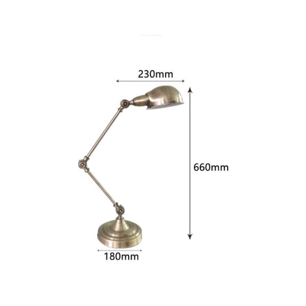 Antique Desk Lamp Durable Living Room Study Home Bedroom Decoration