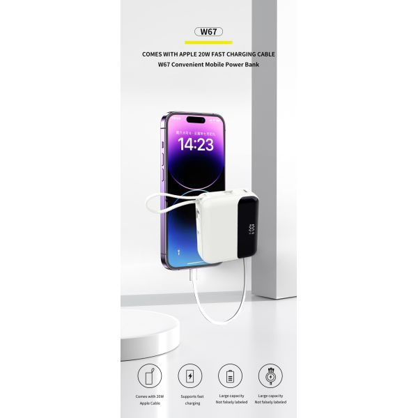 10000mAh 22.5W 3 In 1 Power Bank Li Polymer Battery For Mini PCs And Mobile Device