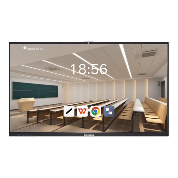 55-110 Inch 4K Resolution Interactive Smart Board with 40-50 Touch Points and Tempered Glass Digital Whiteboard
