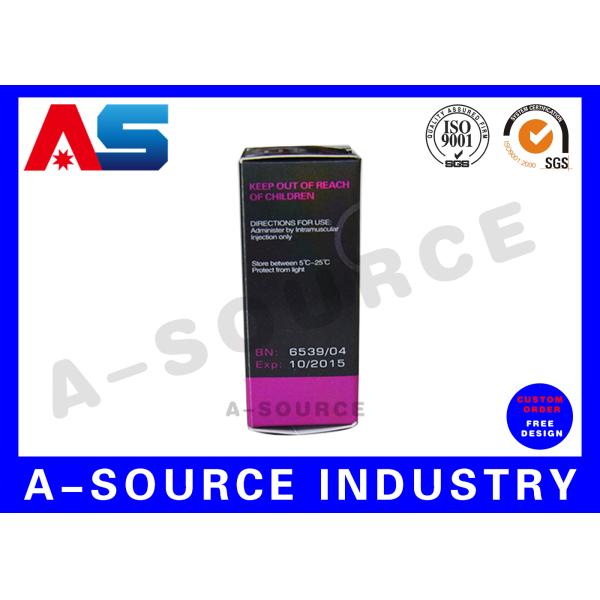 Las cajas del frasco de CMYK 10ml impermeabilizan etiquetas de encargo con el efecto del holograma para las botellas ePeptidees 10ml