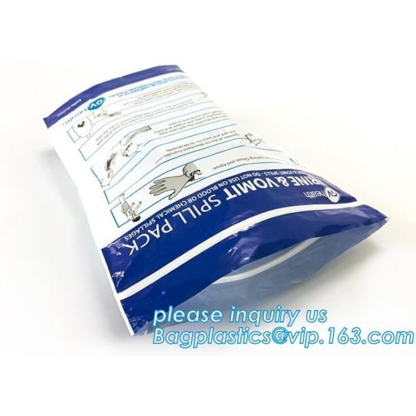 Le SAC de LABORATOIRE de SPÉCIMEN de BIOHAZARD zip-lock de sac, sachets en plastique imprimés de serrure de fermeture éclair, sac médical de transport, transport de spécimen de laboratoire met en sac