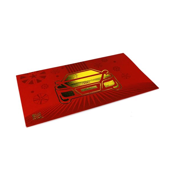 2026 Custom Hot Stamping Business Greeting Thank You Christmas Eve Gift Cards with Envelopes