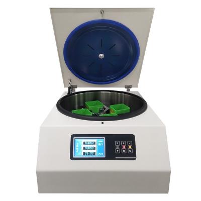 Low Speed Benchtop Lab Centrifuge with 4*600ml Swing Rotor and 6080xg RCF for Hospitals and Universities