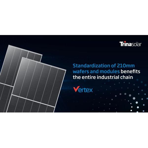 Trinasolar Vertex Mono-facial White Backsheet Monocrystalline Module TSM-DE21 650W-675W Solar Panel