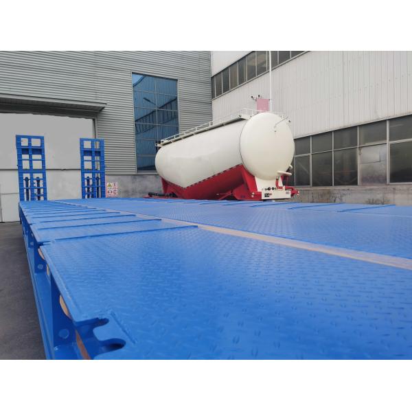 Custom 3 Axle Flatbed Semi Trailer Tractor Trucks 40 Ft Semi Low Bed Trailer