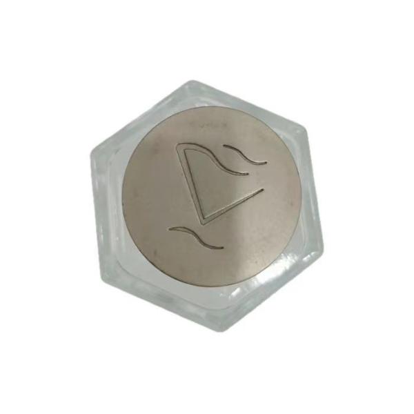 Customized Round Shaped Metal Perfume Bottle Cap With Perfume Glass Bottle