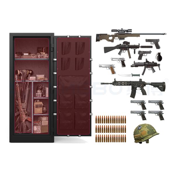 Solid Steel Gun Safe Box Solid Steel Heavy Duty Fireproof Protection
