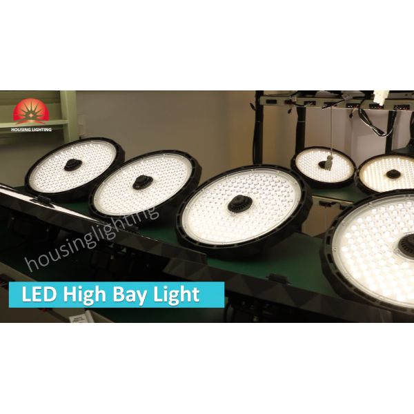 Zigbee Dimmable 200W 5000K UFO LED High Bay Light with Motion Sensor for Industrial Use