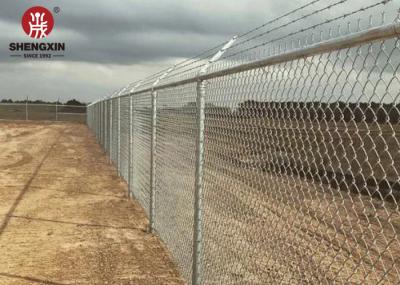 Heavy Duty 50ft Cyclone Mesh Fencing Hot Dipped Galvanized Diamond Wire Twist