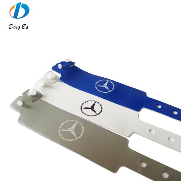 Waterproof PVC Plastic Vinyl Bracelet 250*25mm Wide Shape for Festival Access Only