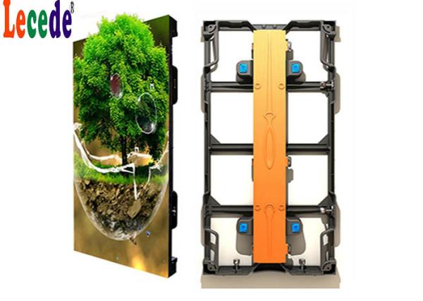 Portable Cabinet Outdoor Rental LED Display 7000cd/sqm Brightness 1/4 Scan