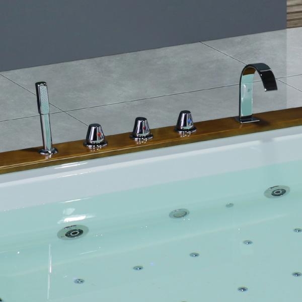 Freestanding выпущенная струю ванна в 6 ног со светами воздуха человека подогревателя 2 выпустила струю