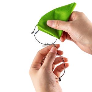 Household Microfiber Glasses Cloth 10x15cm For Window Eyeglasses Polishing