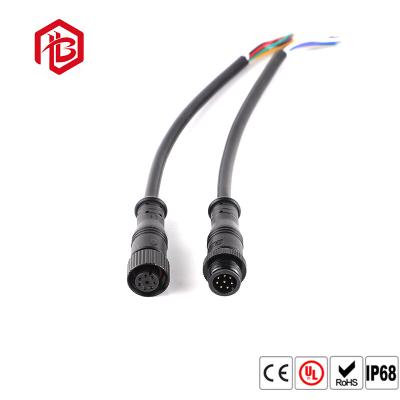 Conector circular impermeável de solda exterior do metal M12