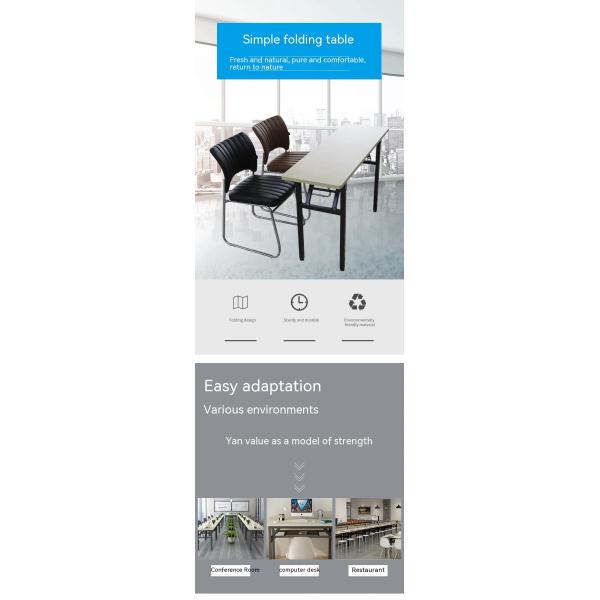 Деревянный стиль ПАНЕЛЬ складной стол и стулья для офисной мебели