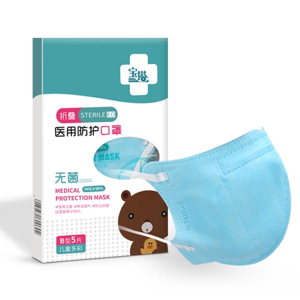 Adjustable Children'S Disposable Face Masks High Filtration Rate N95 Grade