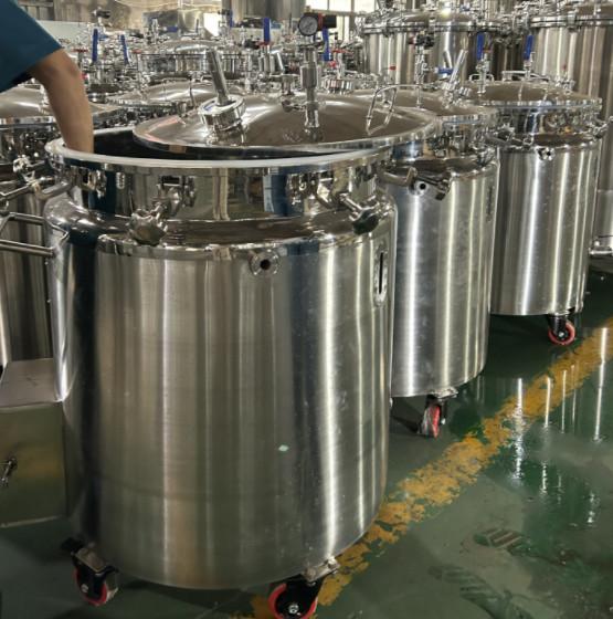 Indústria Farmacêutica Alimentar Tanques de armazenamento de medicamentos Softgel 0,02MPa A 0,06MPa