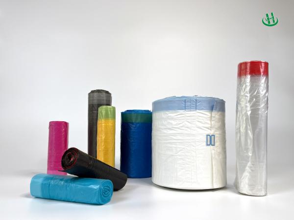 Wholesale HDPE Drawstring Trash Bags for Office & Household Use Customizable Logo Low Price
