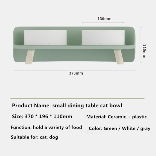 Шара кота цервикального позвонка предохранения от Анти--переворота шара кошачьей еды шара луны шара кота любимца керамическая половина двойного