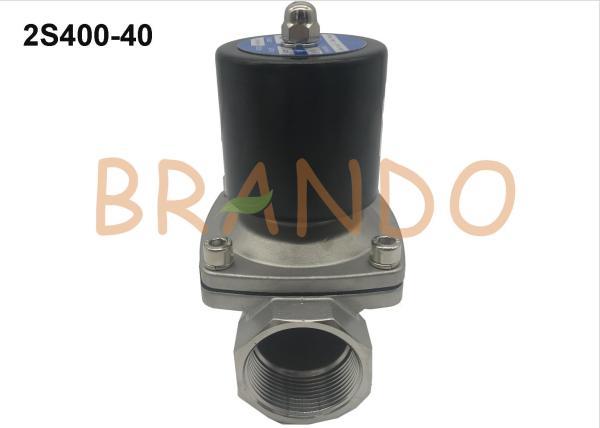2S Series Stainless Steel Electronic Water Solenoid Valve 1-1/2'' Thread Pipe Size