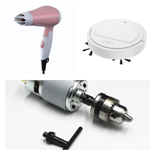 RS-365 12V-24V 7000rpm High Torque Mini DC Motor For Hair Dryer Electronic Locks