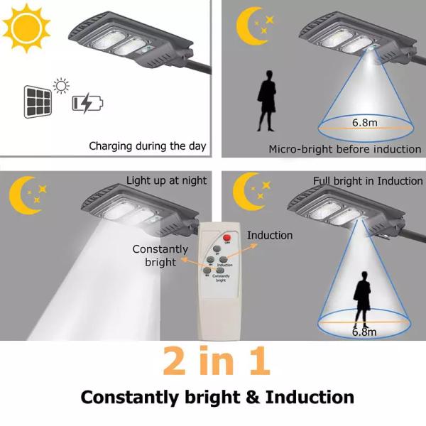 Outdoor Smart All In One Integrated Solar Street Light 30w 60w 90w 120w