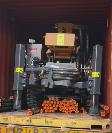 100/200/300M Water Well Tractor Mounted Drilling Machine To Africa