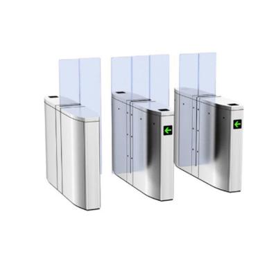 Full Height Acrylic Automatic Sliding Gate Turnstile 24V BLDC Motor IP54