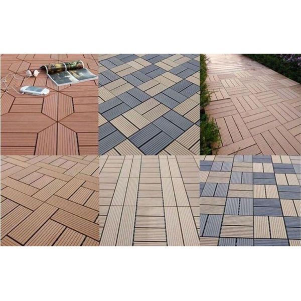 Interlocking WPC Floor Tiles for Patio, Bug Proof, Durable Finish, 10 Year Guarantee