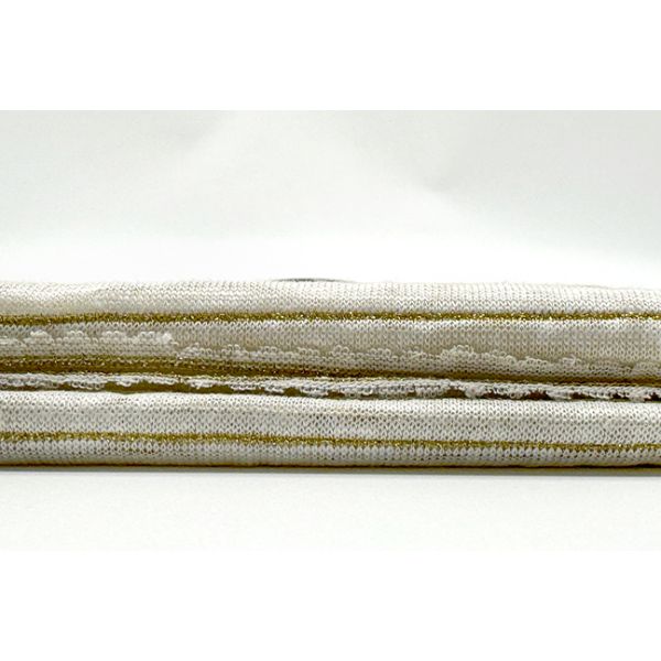 Lightweight Linen Fabric Quick Drying 192gsm 15% Gold Silk 85% Linen Knitted Fabric