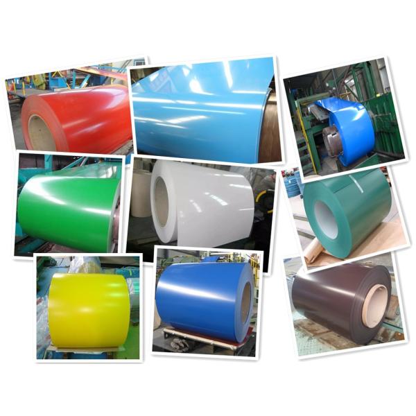 ID508mm 1250mm Prepainted Steel Coil Metal Roofing Sheets Building Materials
