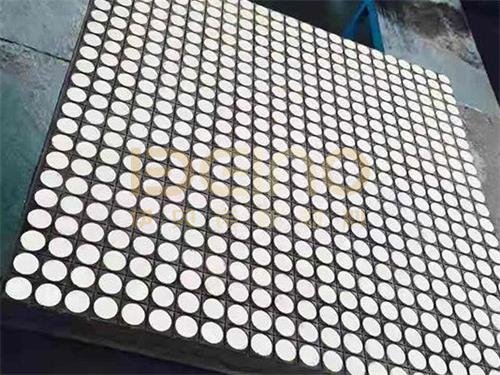 Rubber Ceramic Liners Ceramic And Rubber Composite With Steel Plate