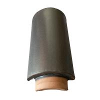 Ancient Clay Glazed Chinese Traditional Building House Roof Tiles Dark Grey