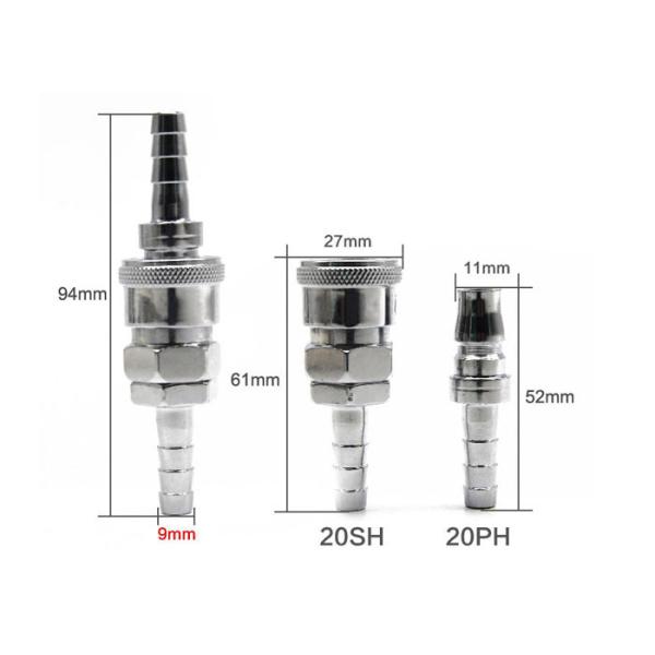 Type C Self Locking Air Pipe Connector / Pneumatic Pipe Connector Pp-30 Sm Sf Pm