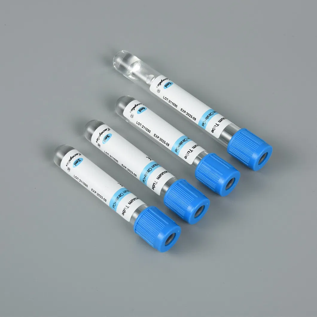 Disposable Blue Top Tube Test Diagnostics Vacuum Blood Collection System PT Tube