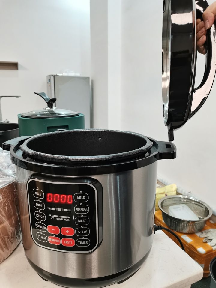 управление многофункциональной герметической электрической кастрюли 1500W 12L цифровое