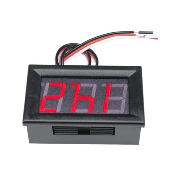 3 Wire 0.56 0-30V DC LED Digital Voltmeter Car Motorcycle Volt Tester Detector Capacity Monitor