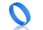 202*12*2MM logo low relief embossed blue custom rubber silicone bracelets