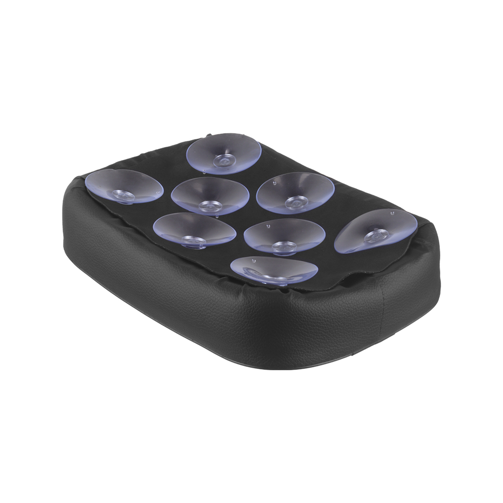 Motorcycle seat, black retro diamond pattern rear seat cushion, rear passenger cushion seat, 8 suction cups, suitable for Harley Sportster Dyna Custom Chopper.