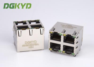 Metal conectores protegidos do porto RJ45 da plataforma 4 do dobro 2X2 sem transfomer