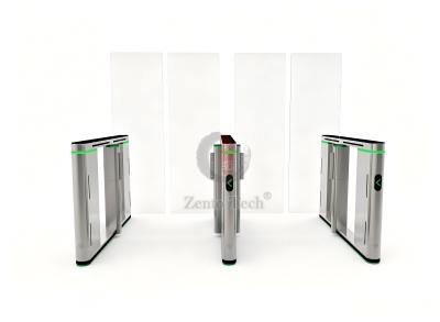 Zento Automatic Speed Gate Turnstile with 1700mm Glass Barrier LED Indicator for Office Building Airport