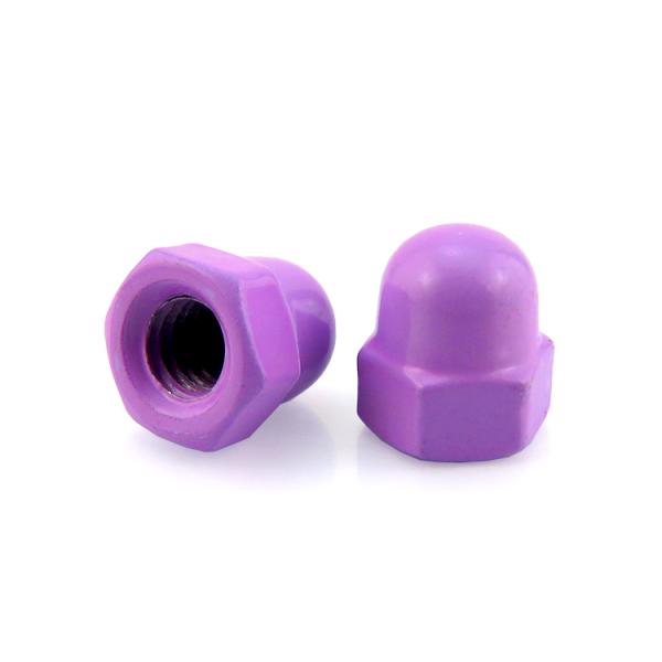 Passivation Domed Cap Nuts M2 Purple Grade 6.8 Nickel Plated Metal Nut