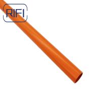 Tubo de condução de Gi revestido com pó laranja Expoxy Color BS4568 Bsen61386 BS31